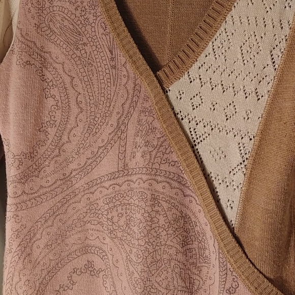 Olsen merino wool cable-knit jacquard sweater - Picture 2 of 11
